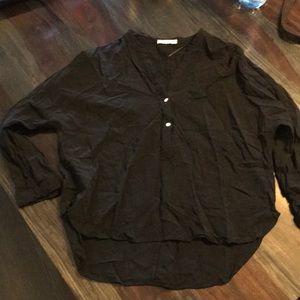Black casual blouse